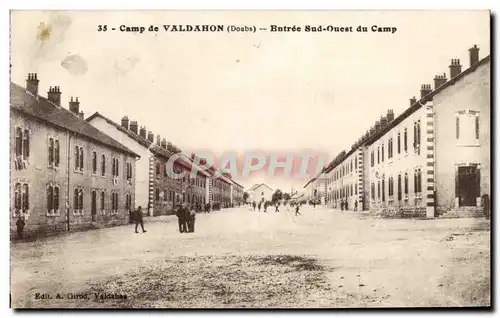 Cartes postales Camp De Valdahon Entree Sud Ouest Du Camp Militaria