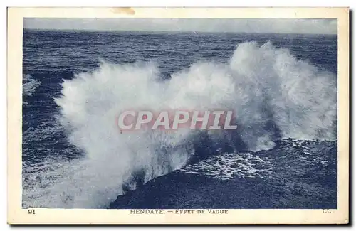 Ansichtskarte AK Hendaye Effet De Vague