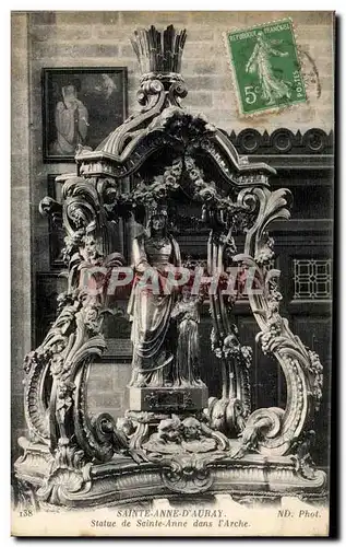 Cartes postales Saint Anne D'Auray Statue de Sainte Anne dans l'Arche