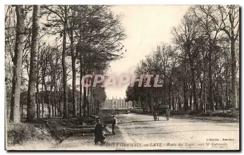 Cartes postales St Germain en Laye Route des loges st germain