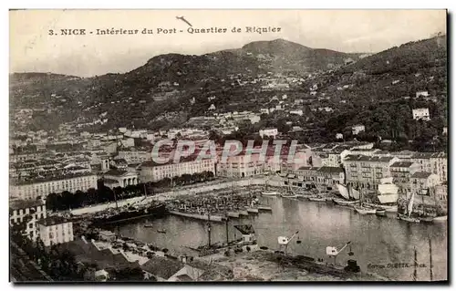 Ansichtskarte AK Nice Interieur du Port Quartier de Riquier Bateaux