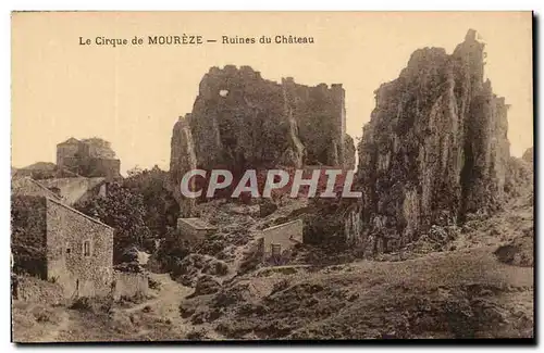 Cartes postales Le Cirque de Moureze Ruines du Chateau