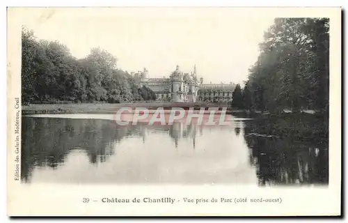 Ansichtskarte AK Chateau De Chantilly Vue Prise Du Parc