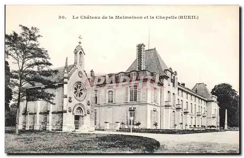 Cartes postales Le Chateau de la Malmaison et la Chapelle