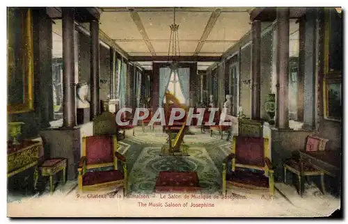 Cartes postales Rueil Chateau de la Malmaison Le Salon de Musique de Josephine The Music Saloon of Josephine Har