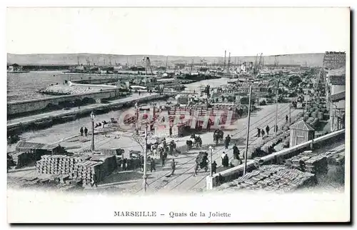 Ansichtskarte AK Marseille Quais de la Joliette Bateaux