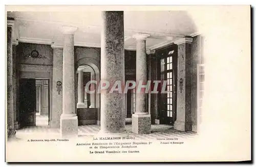 Cartes postales La Malmaison Ancienne residence de l&#39empereur Napoleon 1er le grand vestibule des gardes