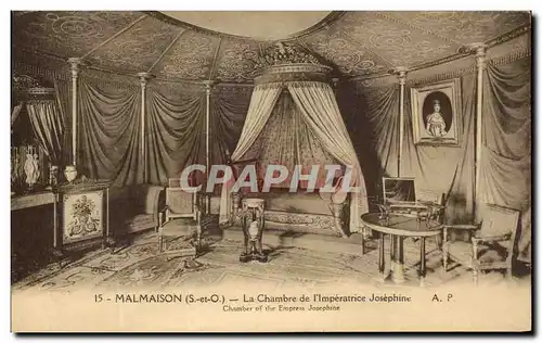 Cartes postales Malmaison La Chambre de I&#39Imperatrice Josephine