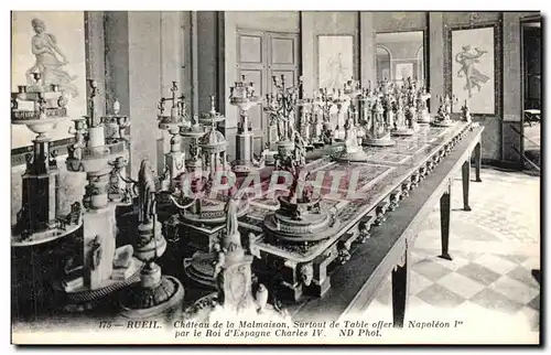 Ansichtskarte AK Rueil Chateau de la Malmaison Surtout de table offert a Napoleon 1er par le roi d&#39Espagne Cha