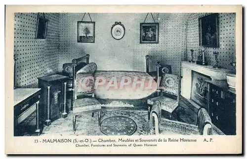 Ansichtskarte AK Malmaison Chambre Meubles et Souvenirs de la Reine Hortense Chamber