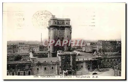 Cartes postales Vincennes Le Donjon Vue Generale