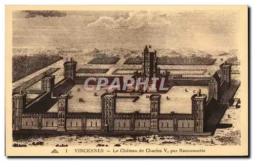 Cartes postales Vincennes Le chateau De Charles V Par Ransonnette