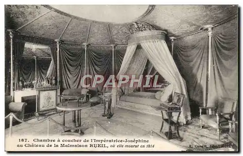 Cartes postales Chambre a Coucher De l&#39Imperalrice Josephine Au chateau De La Malmaison Rueil