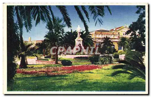 Ansichtskarte AK Cannes Les Jardins Et Le Monument Edouard