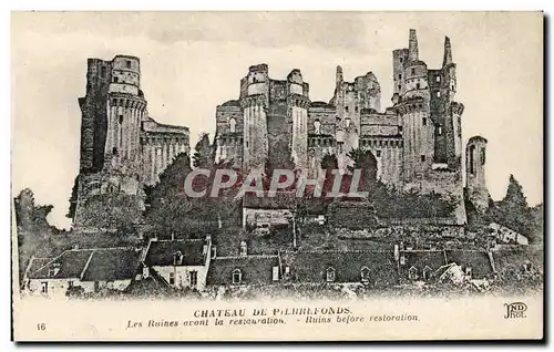 Ansichtskarte AK Chateau De Pierrefonds Les ruins avant la restauration