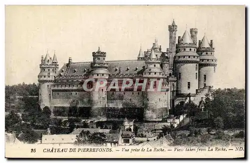 Cartes postales Chateau De Pierrefonds Vue prise de la Roche