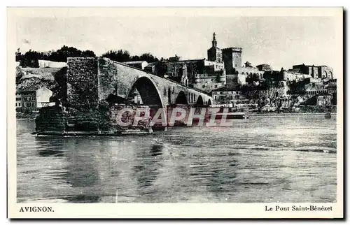 Cartes postales Avignon Le Pont Saint Benezet