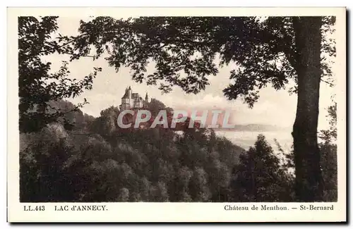 Cartes postales Lac d&#39Annecy Chateau de Menthon St Bernard