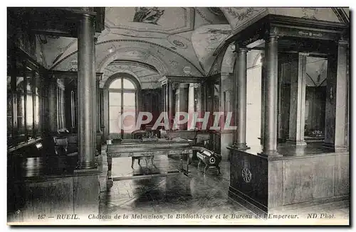 Ansichtskarte AK Rueil Chateau De La Malmaison La Bibliotheque Et Le Bureau De l&#39Empereur