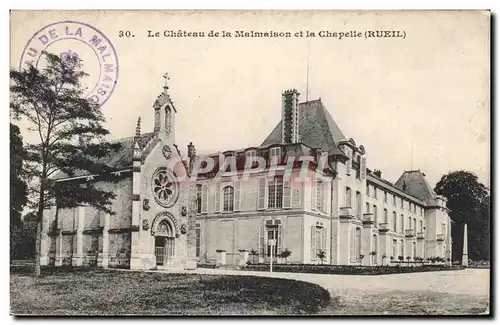 Cartes postales Le Chateau De La Malmaison Et La Chapelle