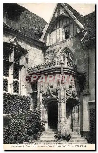 Ansichtskarte AK Beauvais Escalier Renaissance dependant d&#39une ancienne maison canoniale