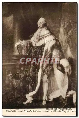 Cartes postales Callet Louis XIV Roi De France Musee De Versailles