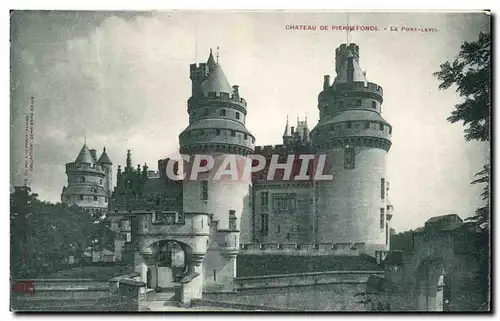 Cartes postales Chateau De Pierrefonds Le Pont Levis