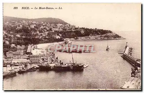 Cartes postales Nice Le Mont Boron Bateaux