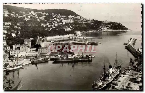 Cartes postales moderne Nice L&#39Entree du Port et le Mont Boron Bateaux