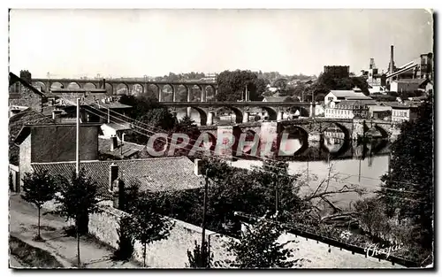 Moderne Karte Haute Vienne Limoges Les Trois Ponts Le Pont Saint Martial Le pont de la Revolution Viaduc Pari