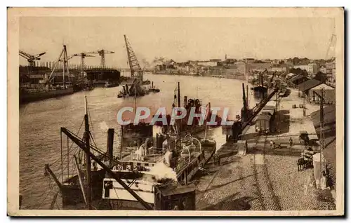 Ansichtskarte AK Nantes Le Port Les quais Bateaux