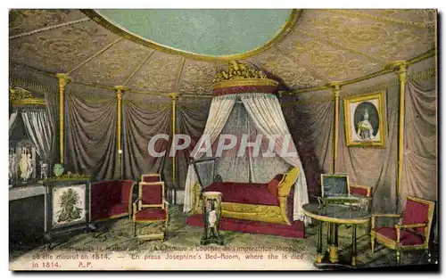 Cartes postales Rueil Chateau de la Malmaison La Chambre a Coucher de l&#39imperatice josephineCu elle mourut En