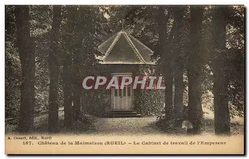 Ansichtskarte AK Chateau de la Malmaison Le Cabinet de Travail de l&#39Empereur Napoleon 1er