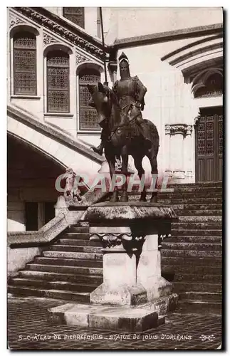 Cartes postales Chateau de Pierrefonds Statue De louis D&#39Orleans