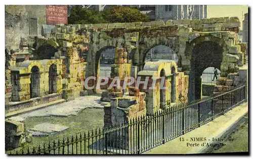 Cartes postales Nimes Interieur Porte d&#39Auguste