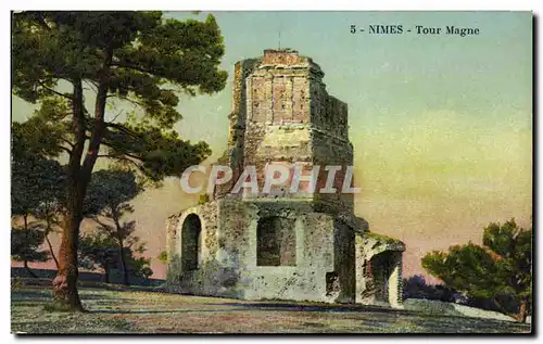 Cartes postales Nimes Tour Magne