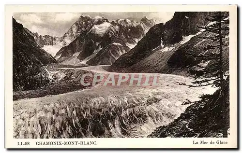 Cartes postales Chamonix Mont Blanc La mer de Glace
