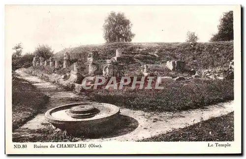 Ansichtskarte AK Ruines de Champlieu Le temple