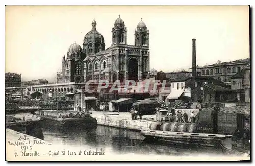 Cartes postales Marseille Canal St Jean d Cathedrale