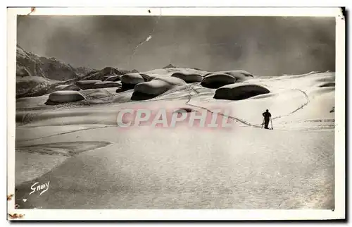 Moderne Karte Guebriant Les Chalets Savoyards en hiver ski