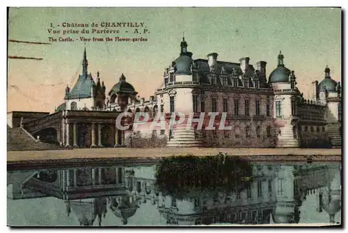 Cartes postales Chateau de Chantilly Vue Prise du Parterre