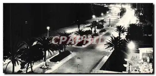 Cartes postales Nice la nuit La Baie des Anges