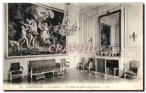 Cartes postales Compiegne Le chateau Une Salle des petits appartements