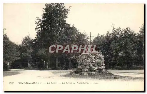 Ansichtskarte AK Fontainebleau La Foret la Croix de Franchard