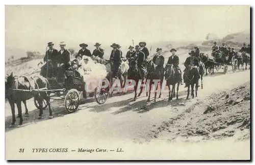 REPRO Types Corses Mariage Corse Folklore Corsica