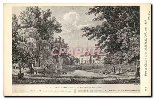 Cartes postales Parc Et Chateau De La Malmaison Vers 1806