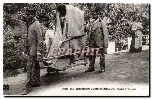 REPRO Allier Boubon L&#39Archambault Chaise A Porteurs