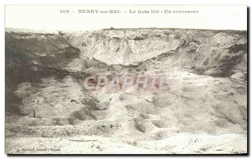 REPRO Berry Au Bac Le cote Un Entonnoir Militaria