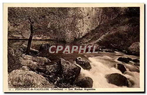 Cartes postales Fontaine De Vaucluse Les Roches Argentees