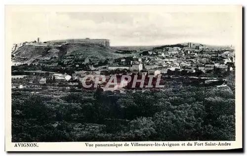 Ansichtskarte AK Avignon Vue Panoramique De Villeneuve Les Avignon Le Du Fort Saint Andre